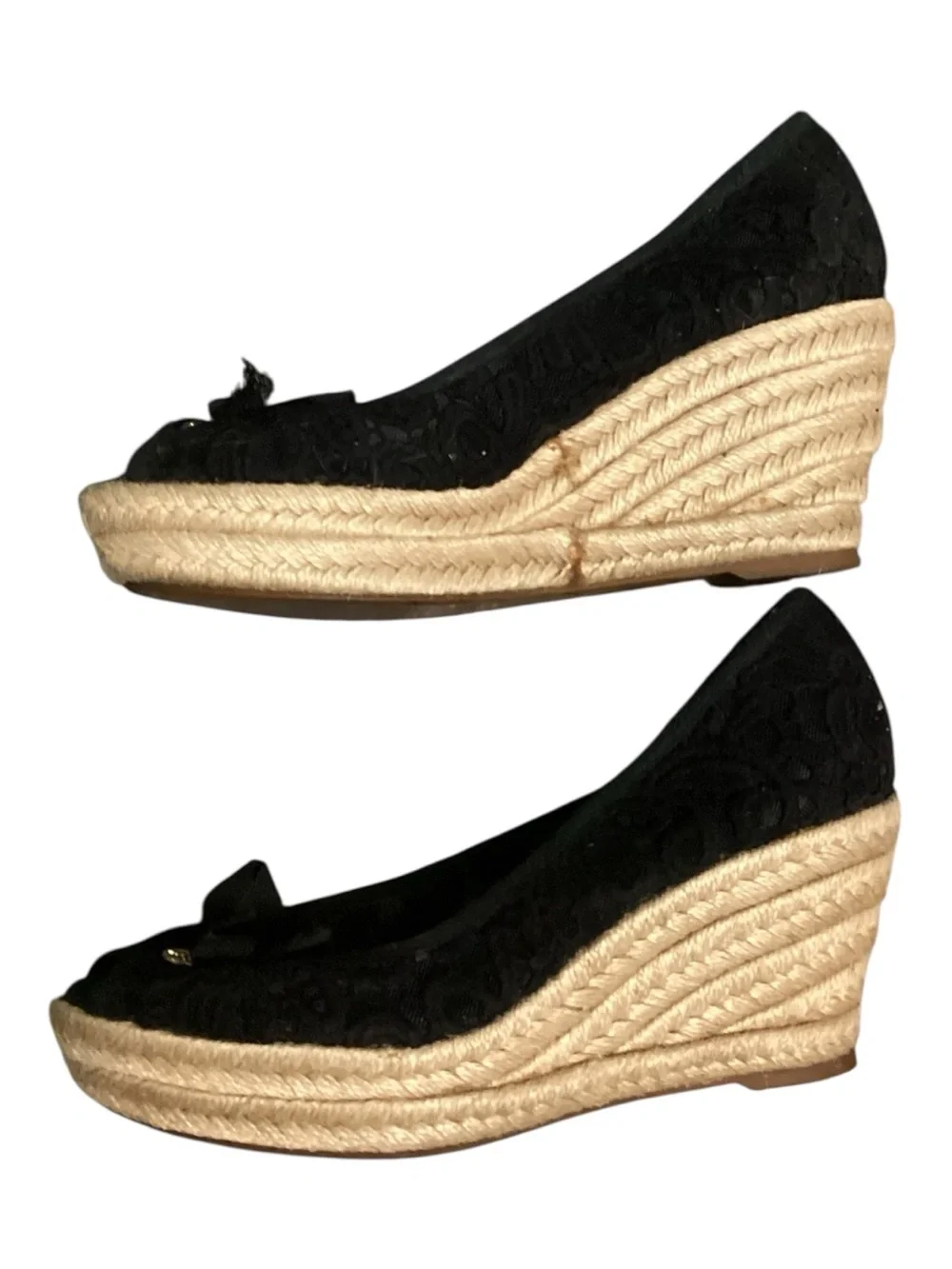 Tory Burch Jackie Lace Espadrille Wedge